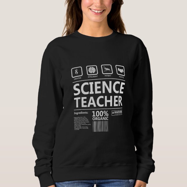 Geek & Nerdy Science Teacher Adjective  Tee Idea (Front)