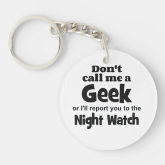Geek Night Watch bf Key Ring
