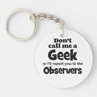 Geek Observers bf Key Ring
