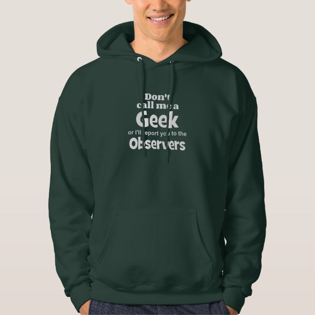Geek Observers wf Hoodie (Front)
