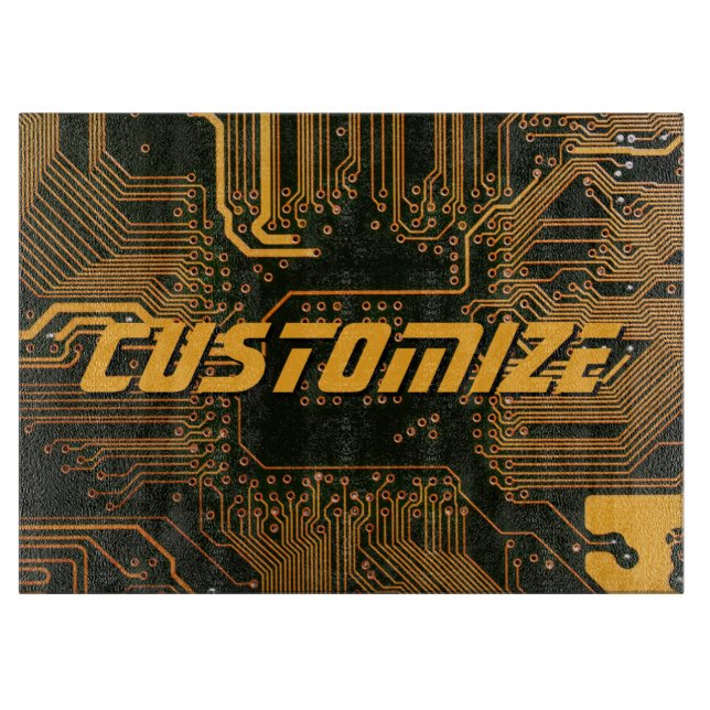 Geek Out Custom PCB Orange Circuit Board (Front)