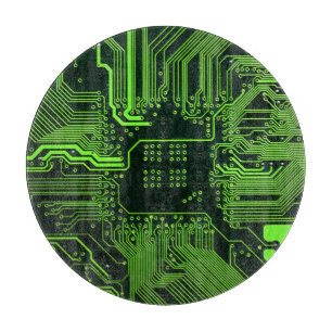 Geek Out Nerd PCB Green Electronic Circuit Board 