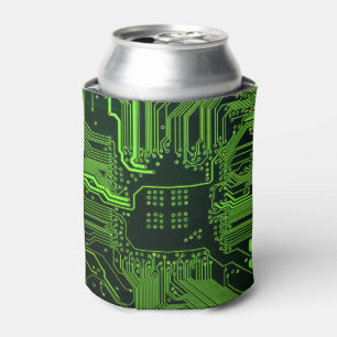 Geek Out Nerd PCB Green Electronic Circuit Board Can Cooler
