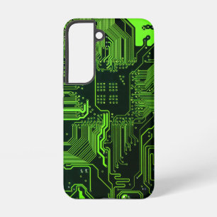 Geek Out Nerd PCB Green Electronic Circuit Board Samsung Galaxy Case