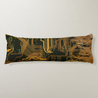 Geek Out Nerd PCB Orange Electronic Circuit Board 