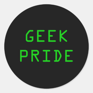 GEEK PRIDE CLASSIC ROUND STICKER