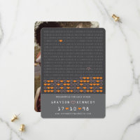 Geek Programmed For Love Binary Code Save The Date