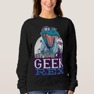 Geek Rex T-Rex Dinosaur Funny Scientists Shirt Che