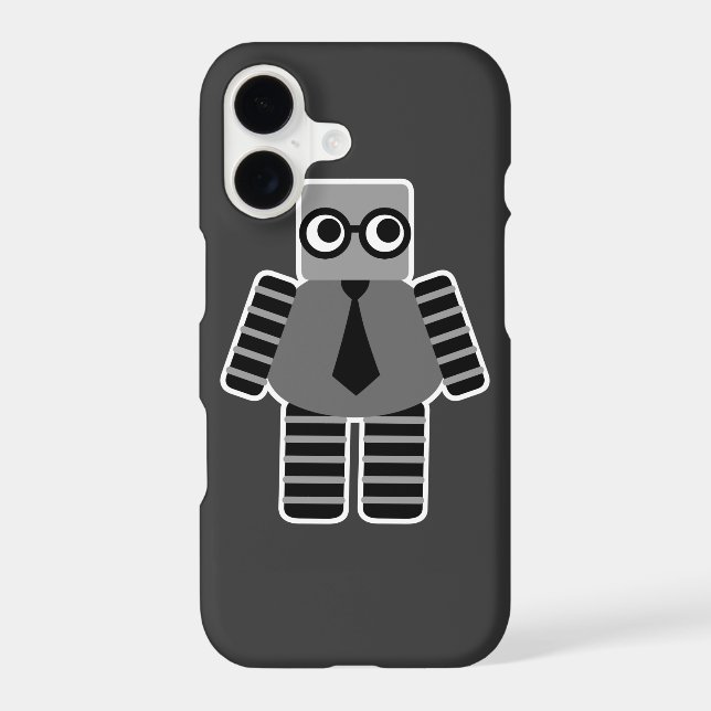 Geek Robot iPhone Case (Back)