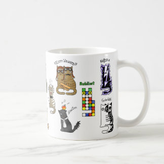 Geek science cats. Discoveries. Physics, chemistry Coffee Mug