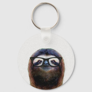 Geek Sloth Key Ring