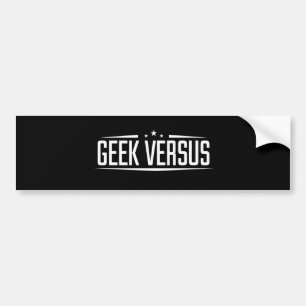 Geek Versus logo bumper sticker