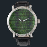 Geek Watch #2 Digital Ones and Zeroes Binary<br><div class="desc">Classic green on black background with ones and zeroes. a "bit" geeky.</div>