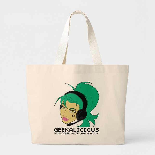 Geekalicious v3 Jumbo Tote (Front)