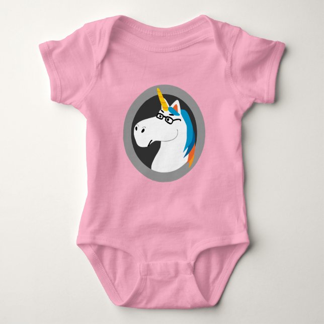 Geekicorn Baby Clothes Bodysuit (Front)