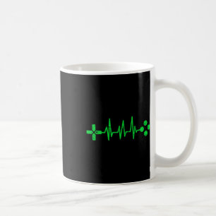 Geeks Heartbeat Gaming Coffee Mug