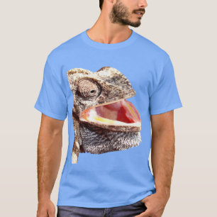 Geeky Chameleon Close Up Photograph Vector Cut Out T-Shirt