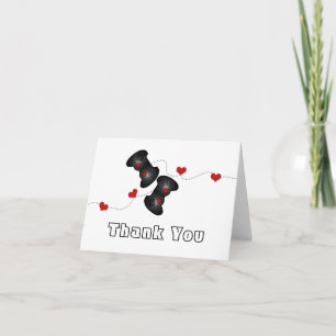 Geeky Gamer Thank You Card (Dark)