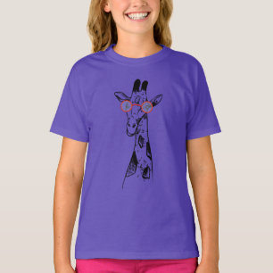 Geeky Giraffe Smart African Animal T-Shirt