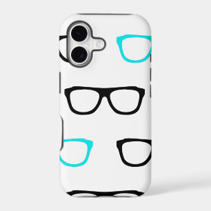geeky glasses blue geek