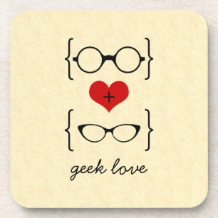 Geeky Glasses Coaster Set