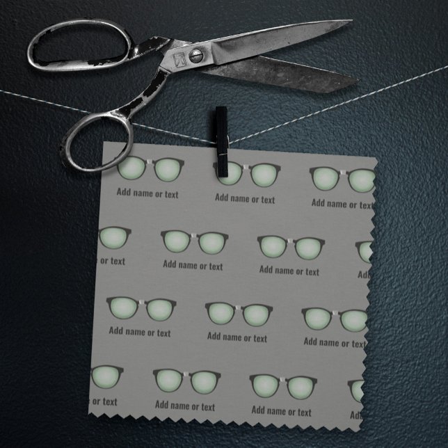 Geeky Glasses / Nerd Spectacles own text any colou Fabric (Creator Uploaded)