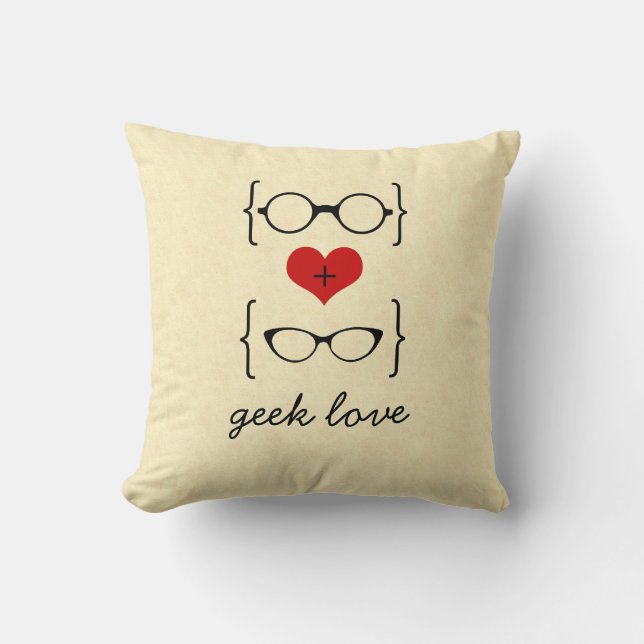Geeky Glasses Pillow (Front)