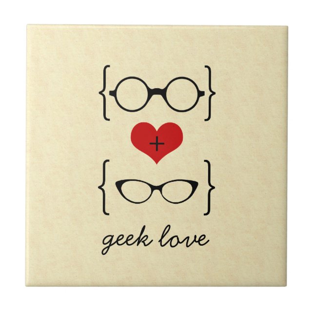Geeky Glasses Tile (Front)