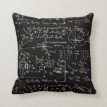 Geeky Math Mathematics Black Cushion<br><div class="desc">Mathematics  / Math / Math Teacher Gift / Math Student Gift / Geek Math Gift / Black Math Throw Pillow Lumbar Pillow</div>