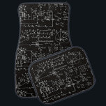 Geeky Math Mathematics Car Mat<br><div class="desc">Mathematics / Math / Math Teacher Gift / Math Student Gift / Geek Math Gift / Black Car Mat Set</div>