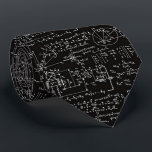 Geeky Math Mathematics Men's Black Necktie<br><div class="desc">Mathematics  / Math / Math Teacher Gift / Math Student Gift / Geek gift / Black Men's Apparel Necktie Tie Clothing</div>