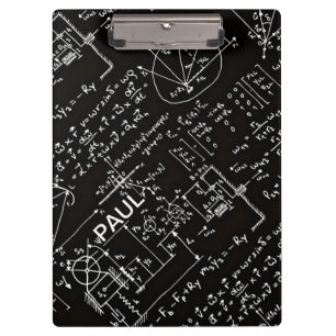 Geeky Math Mathematics Personalised Clipboard