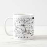 Geeky Math Mathematics Personalised Coffee Mug<br><div class="desc">Mathematics / Math / Math Teacher Gift / Math Student Gift / Geek Math Gift / Black and White Coffee Mug with a place for your personalisation
 http://www.zazzle.com/riverme/products?dp=0&cg=196337101538930871&ch=riverme&sr=250506470470523971&pg=1&ps=72</div>