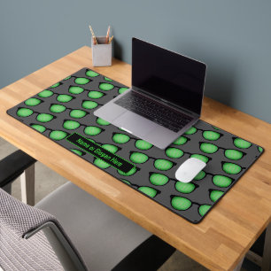 Geeky Spectacles - Eye Glasses Binary Code Custom Desk Mat