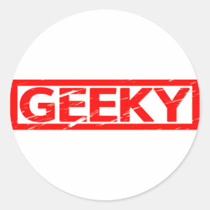 Geeky Stamp Classic Round Sticker