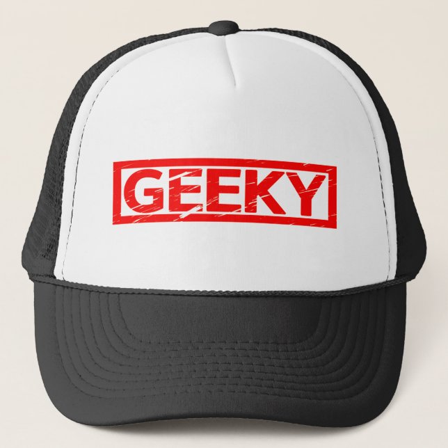 Geeky Stamp Trucker Hat (Front)