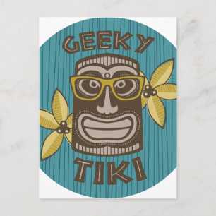 Geeky Tiki Postcard
