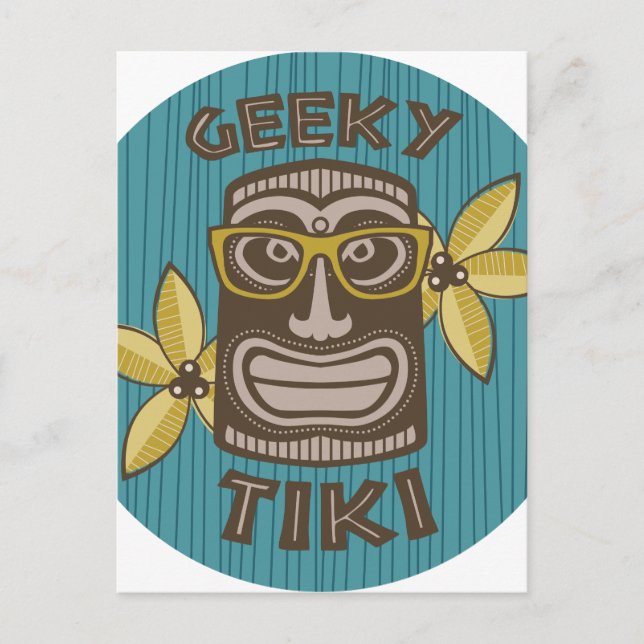 Geeky Tiki Postcard (Front)