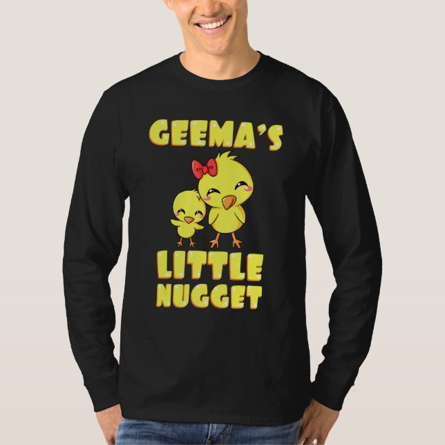Geemas Little Nugget Chicken Grandma Mothers Day T-Shirt (Front)