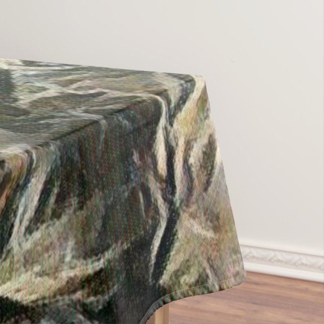 Geese and Duck Roam Art Tablecloth (In Situ)