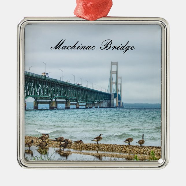 Geese At Mighty Mac Metal Tree Decoration (Front)