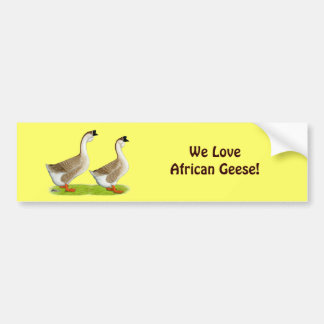 Geese: Buff African Bumper Sticker