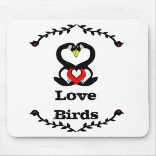 Geese Family Silly Goose Love Birds Mouse Pad