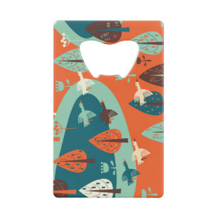 Geese Forest: Vintage Nature Scene