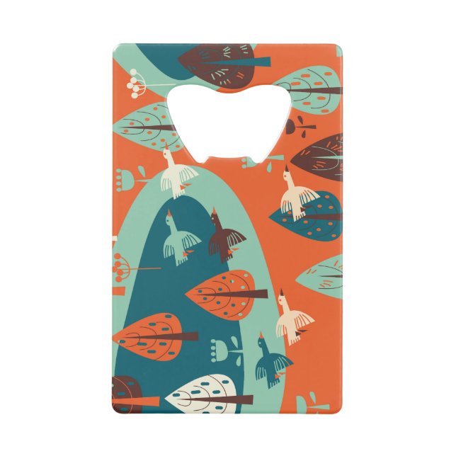 Geese Forest: Vintage Nature Scene (Front)