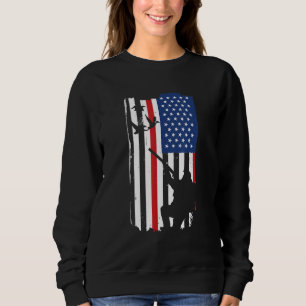 Geese Hunter Us Flag Goose Hunting Sweatshirt