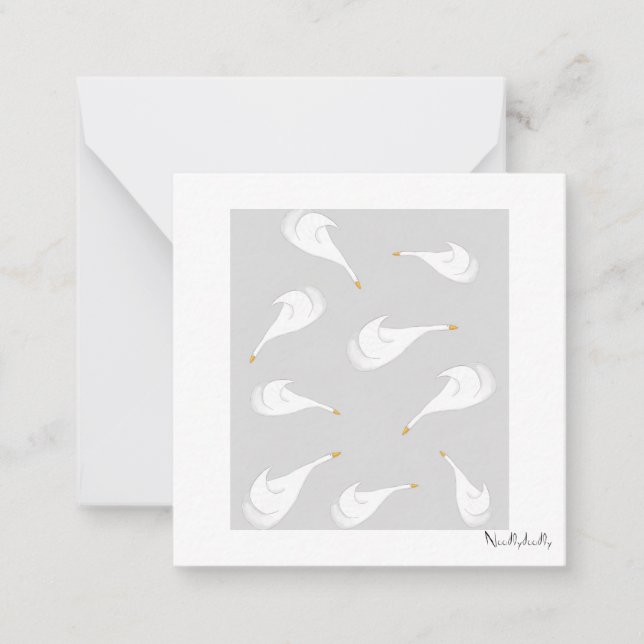 Geese note cards (Front)