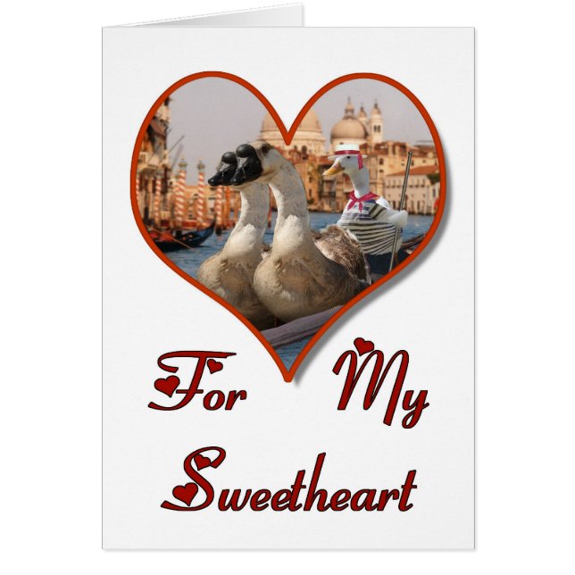 Geese on a Romantic Gondola Ride (Front)