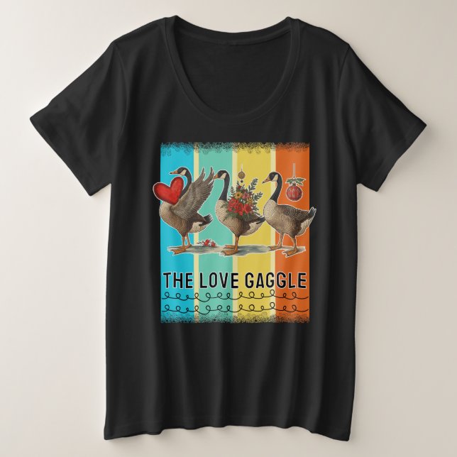 geese plus size T-Shirt (Design Front)