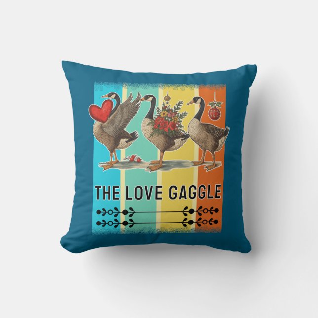 geese plus size T-Shirt Cushion (Front)